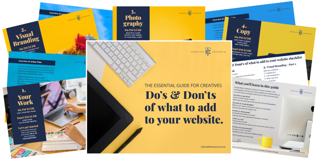 Do's & Don'ts of what to add to your website  - The Template Emporium.