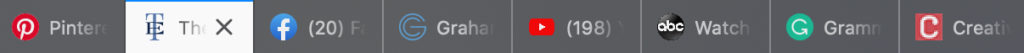 Favicons in a the browser tab - The Template Emporium.