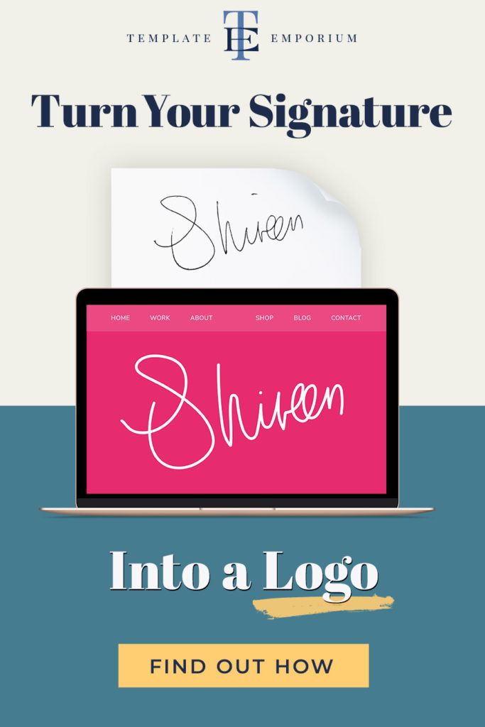 Turn Your Signature to A logo - The Template Emporium
