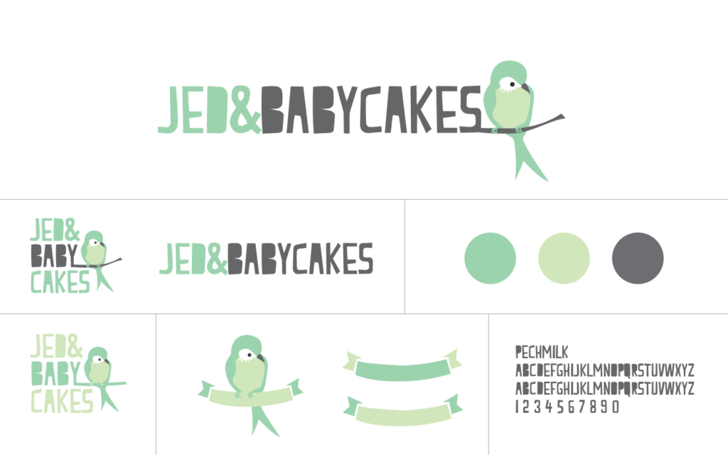 Visual Branding Suite for Jed & Babycakes - The Template Emporium