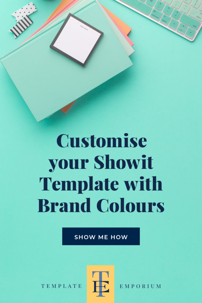 Customise your Showit Template with Brand Colours - The Template Emporium