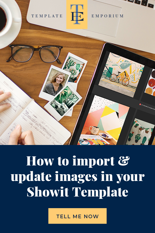 How to import & update images in your Showit Template - The Template Emporium