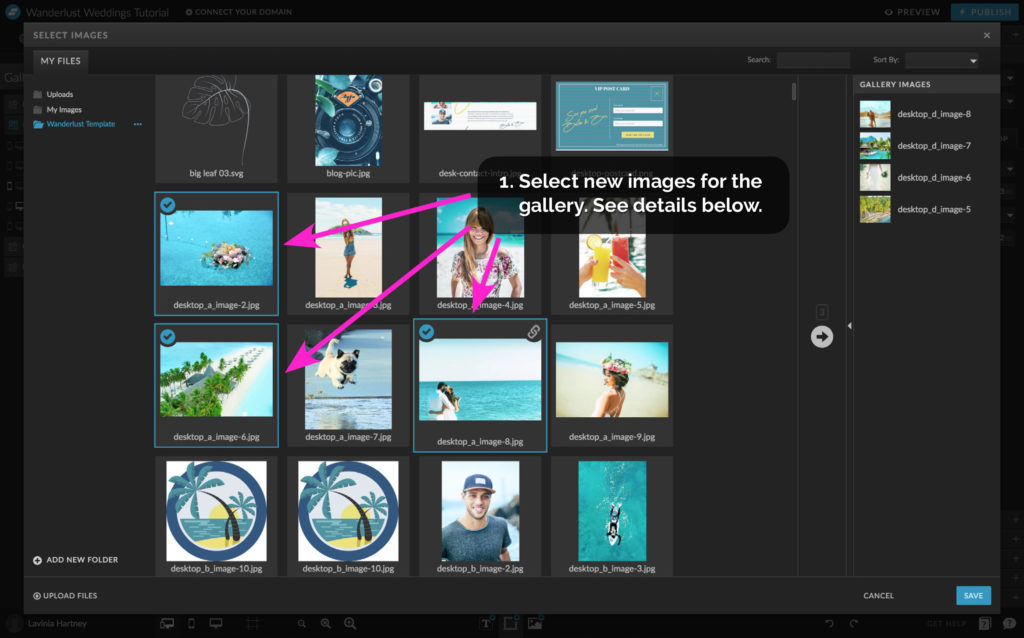 How to update images in Showit Canvas Views - The Template Emporium