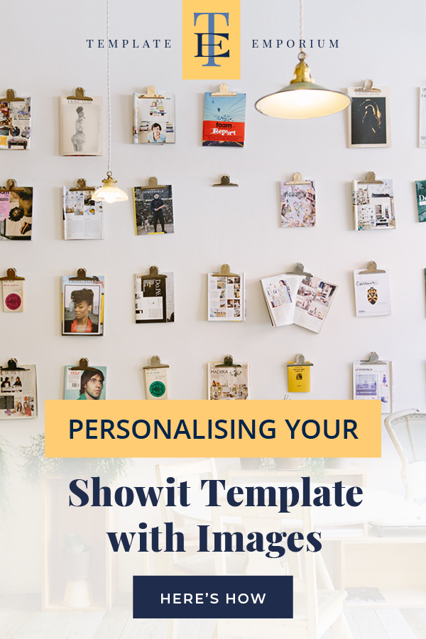 Personalising your Showit Template with Images - The Template Emporium