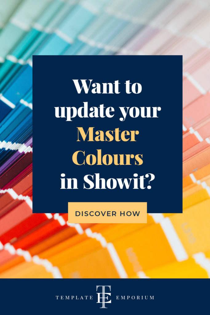 Want to update your Master Colours in Showit? - The Template Emporium
