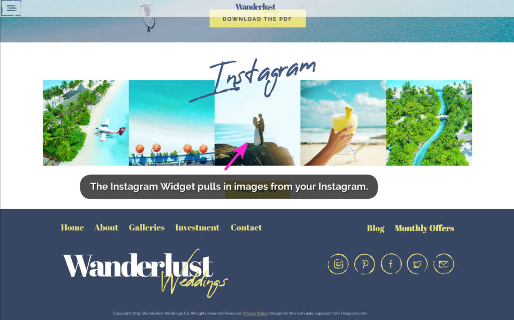 How to add my Instagram feed to a showit website - The Template Emporium