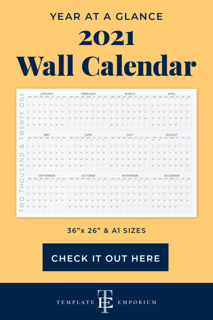 What exactly is a “Year at Glance” Wall Calendar?