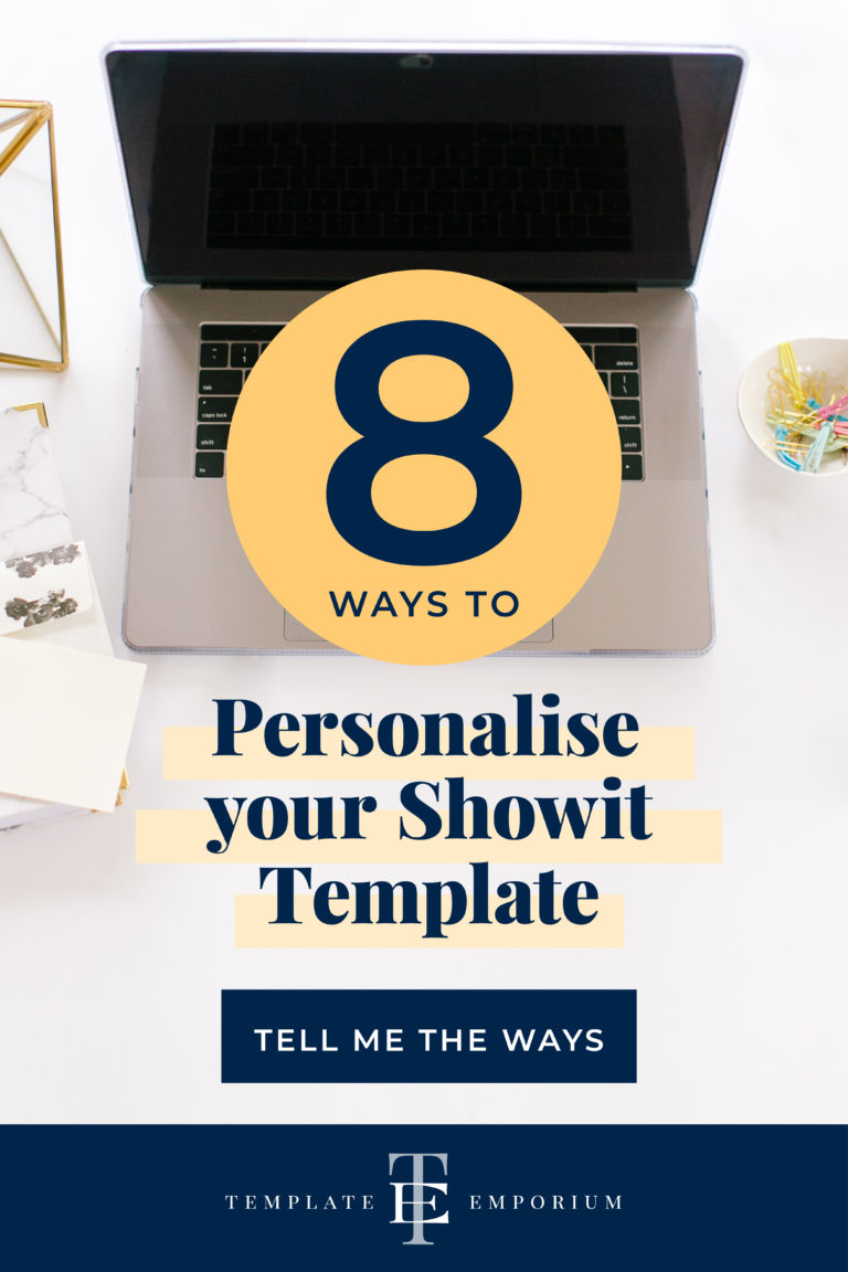 8 Ways to Personalise your Showit Template