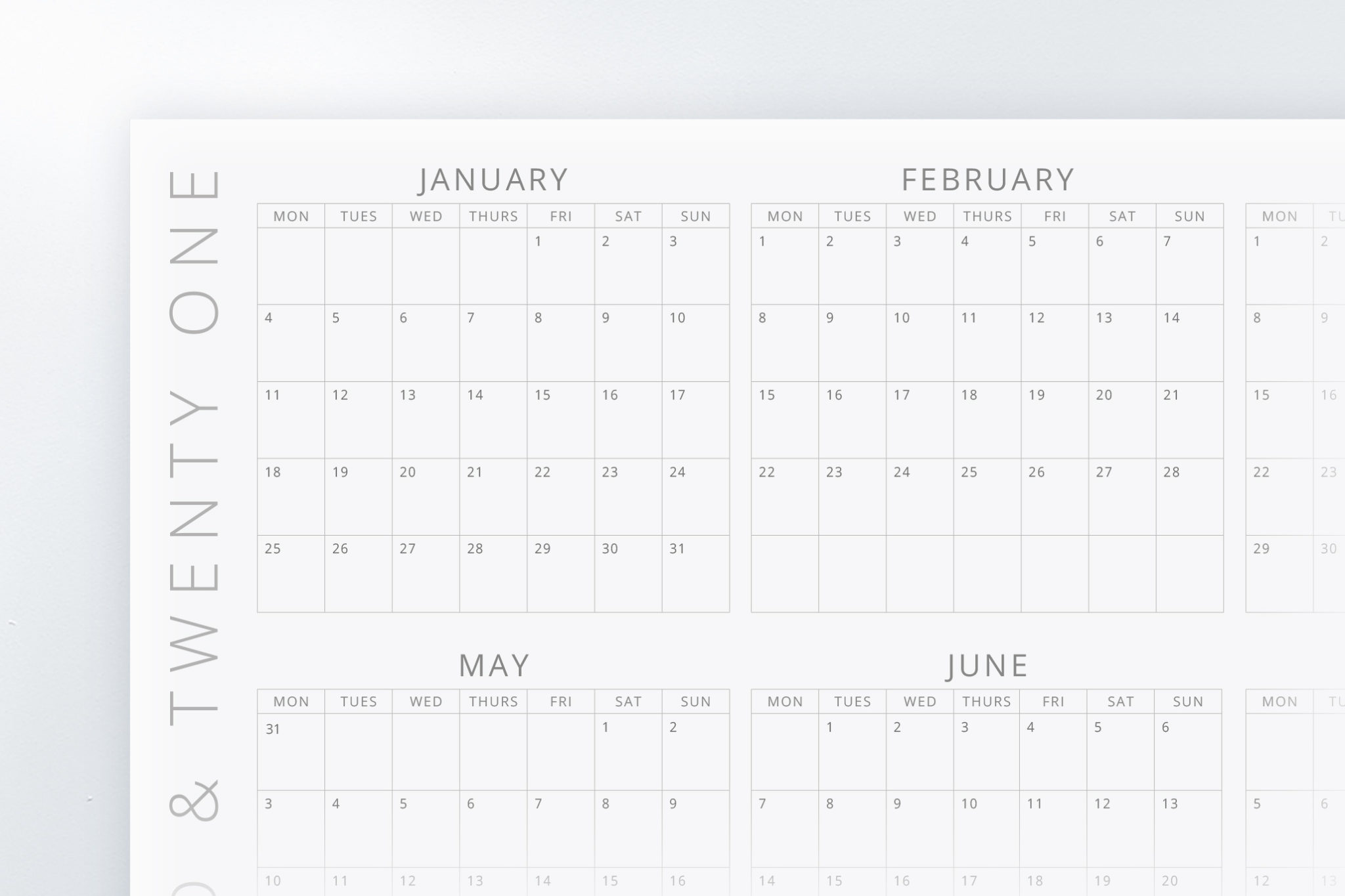 We Describe The Overall Calendar Style As Clean, Simple, Yet Functional.