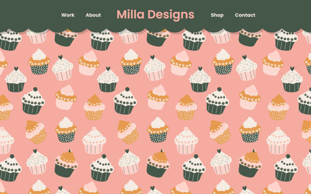 Milla Showit Template - divider section - The Template Emporium