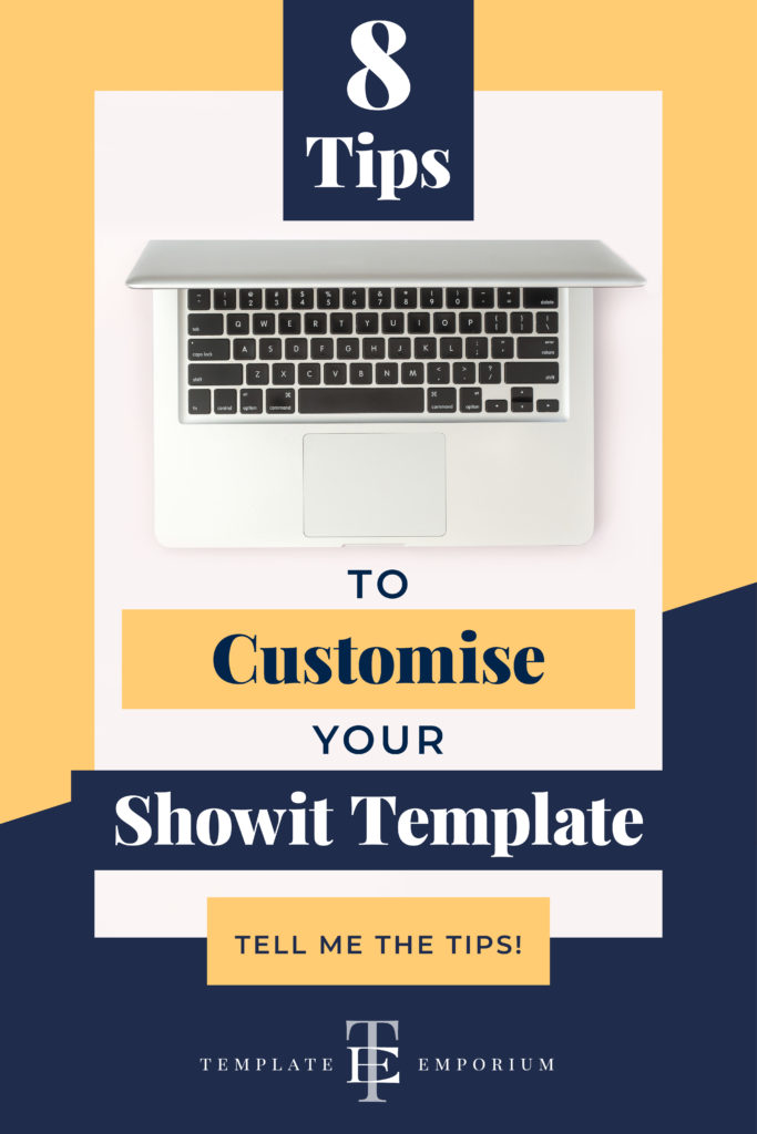 8 tips to Customise your Showit Template - The Template Emporium