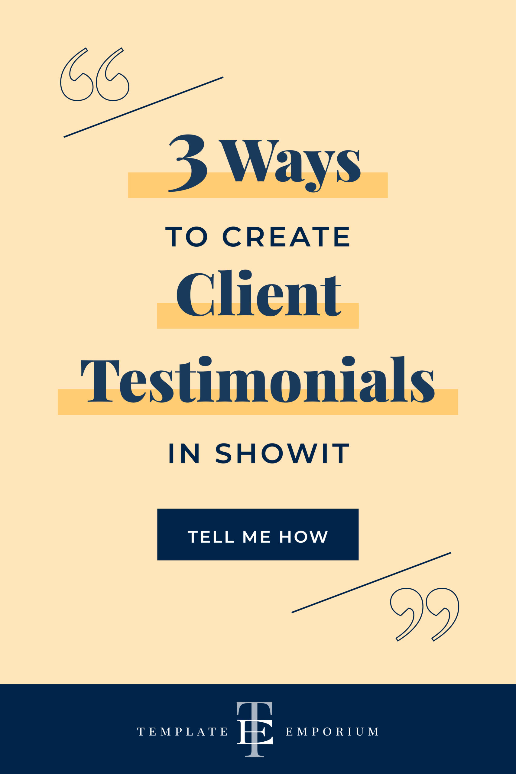 3 Ways to Create Client Testimonials in Showit 3 Ways to Create Client Testimonials in Showit