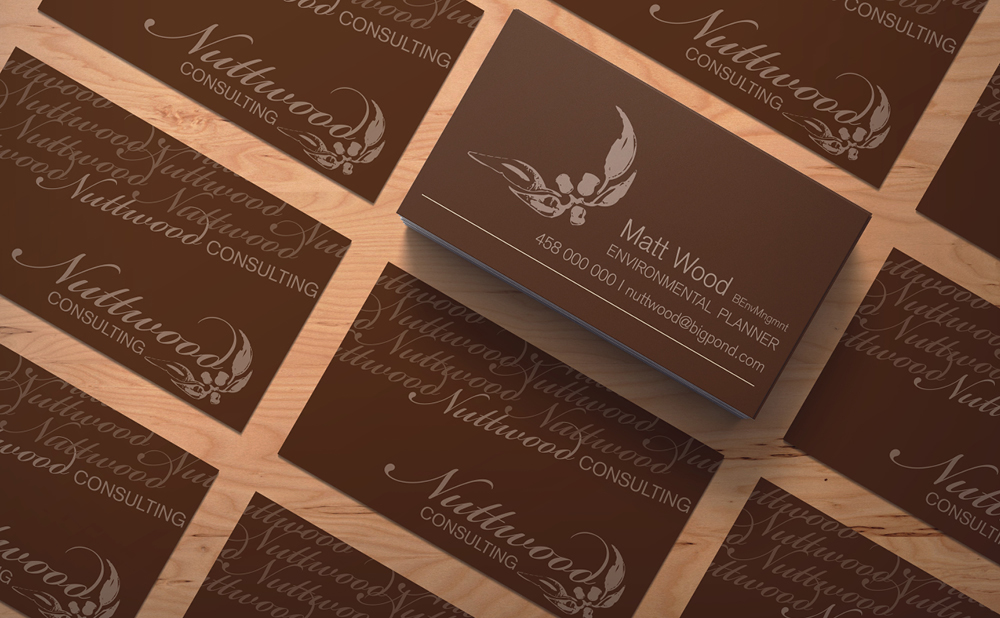 Business card for Nuttwood - The Template Empoirum
