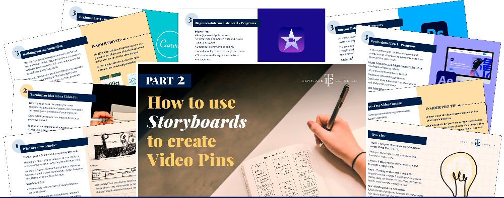 How to use Storyboards to create Video Pins - The Template Emporium