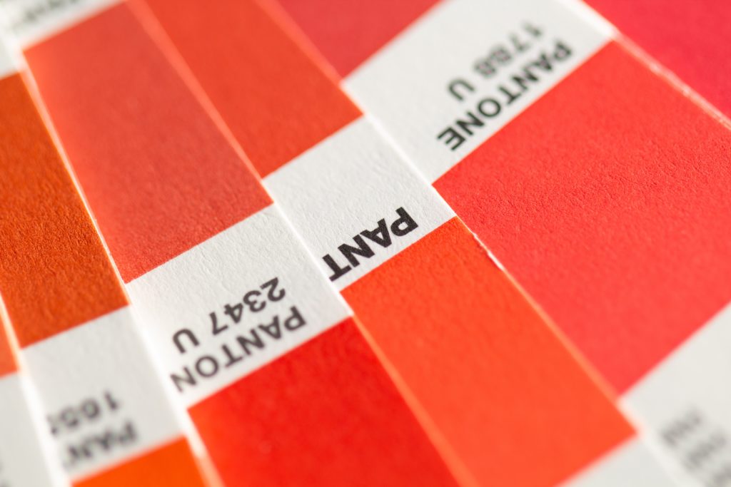 Red in your branding using pantone colours - The Template Emporium