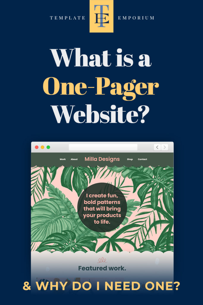 5 Reasons why you need a One-Pager Website