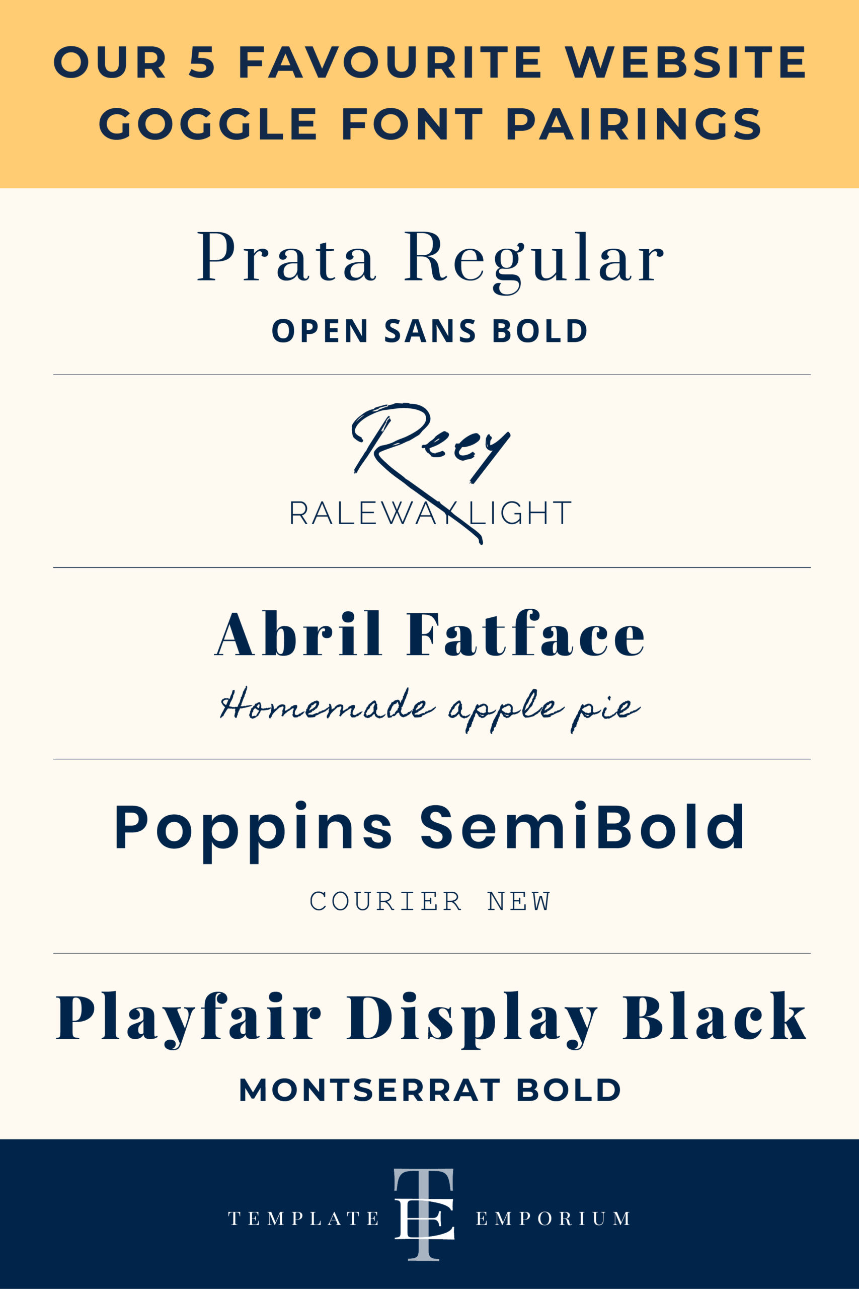 Our 5 Favourite Google Font Pairings for your Website