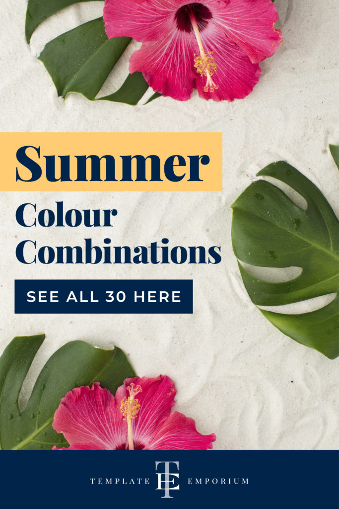 30 Summer Colour Combinations - The Template Emporium