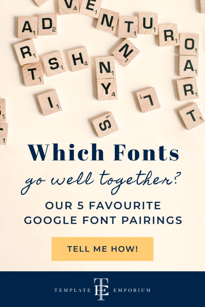 Which fonts go well together? - The Template Emporium