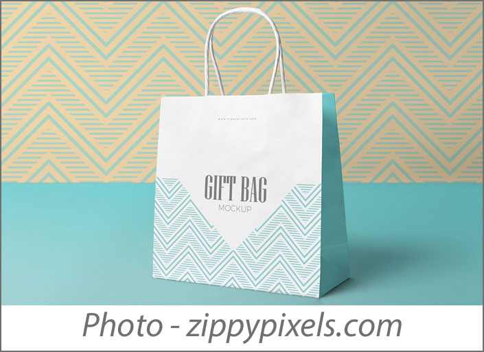 Gift bag Mockups for Pattern Designers 