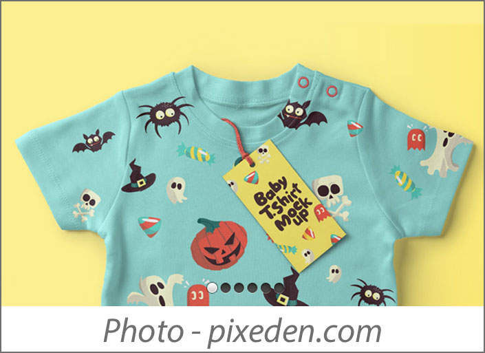 Child Tshirt Mockups for Pattern Designers 