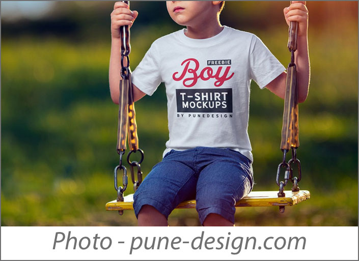 Child Tshirt Mockups for Pattern Designers 
