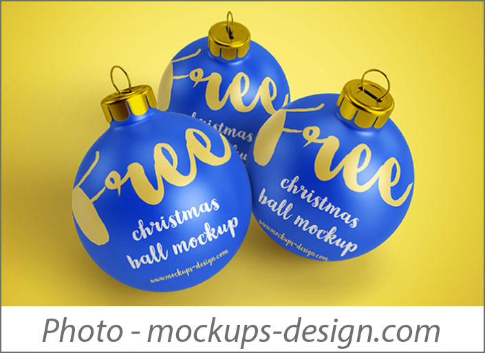Christmas Ornaments Mockups for Pattern Designers 