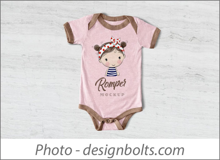 Baby Clothing Mockups for Pattern Designers 
