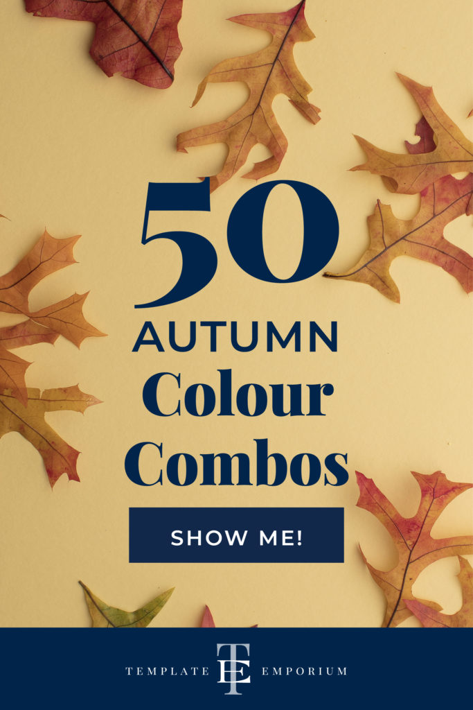 Autumn Colour Combinations - 50 to choose from 