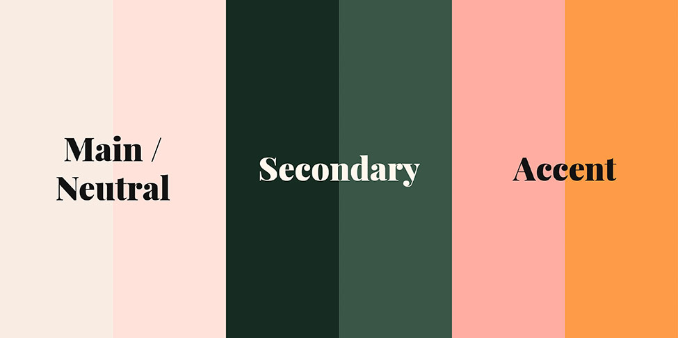 Main, Secondary & Accent colours - The Template Emporium