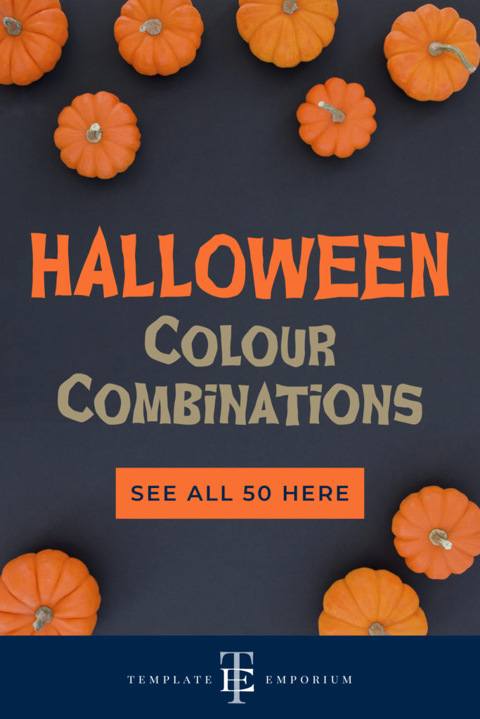 Halloween Colour Combinations - The Template Emporium
