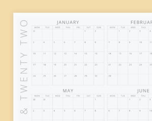 Year at a Glance Wall Calendar