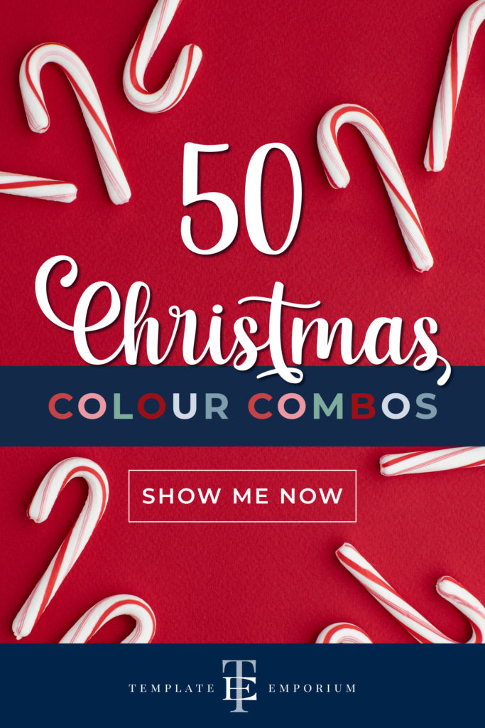 50 Christmas colour combos - The Template Emporium