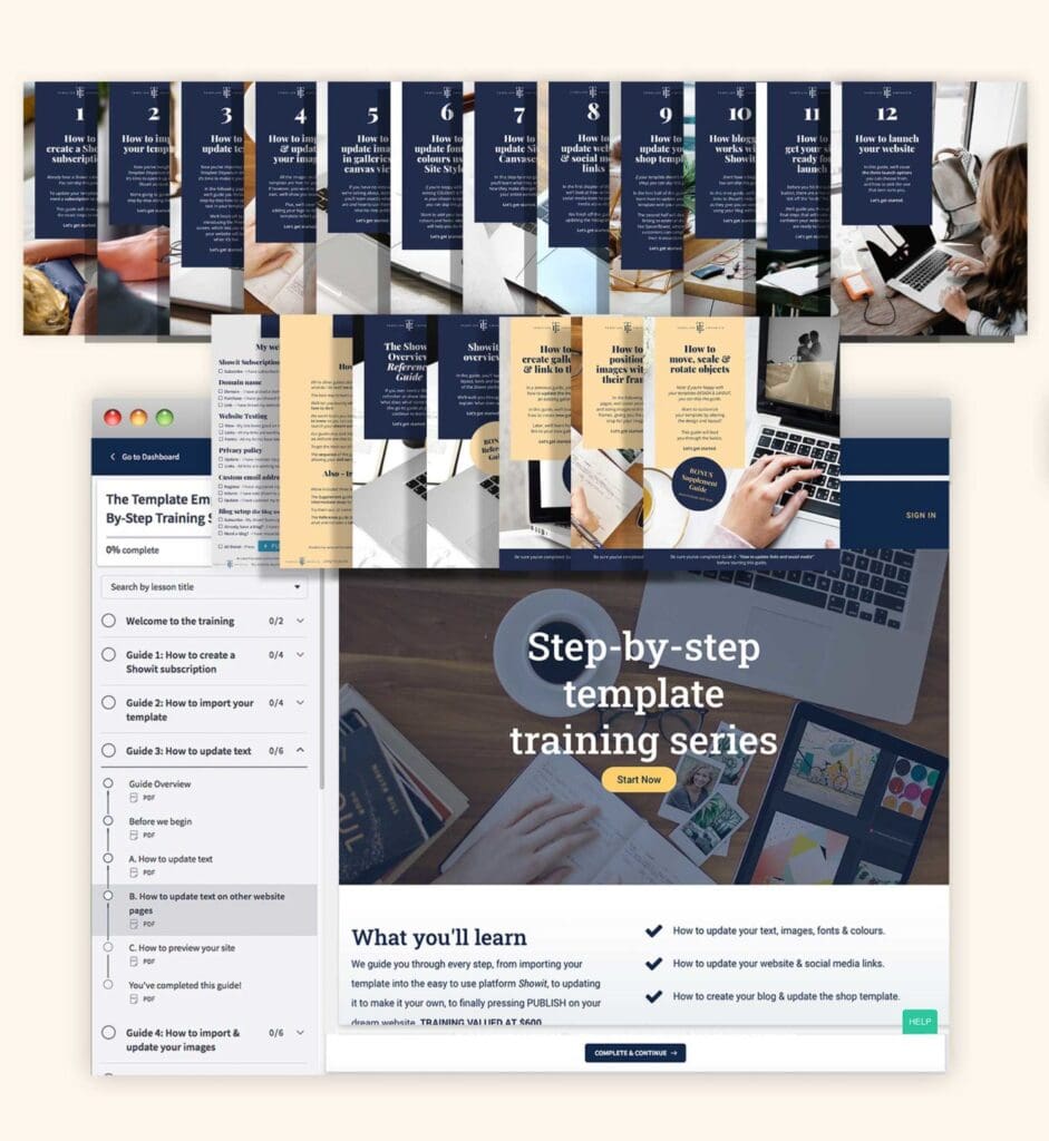 Get a new website from The Template Emporium