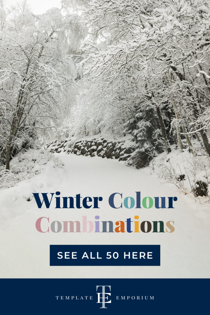 Winter Colour Combinations - The Template Emporium
