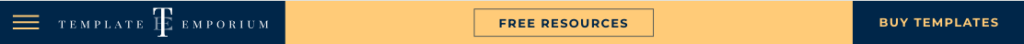 CTA button on The Template Emporium Website