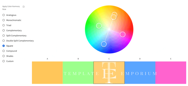 Our fourth favourite colour generator site - Adobe Color - The Template Emporium