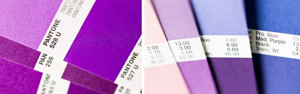 Should you use Purple as your brand colour? - pantone purple codes - The Template Emporium