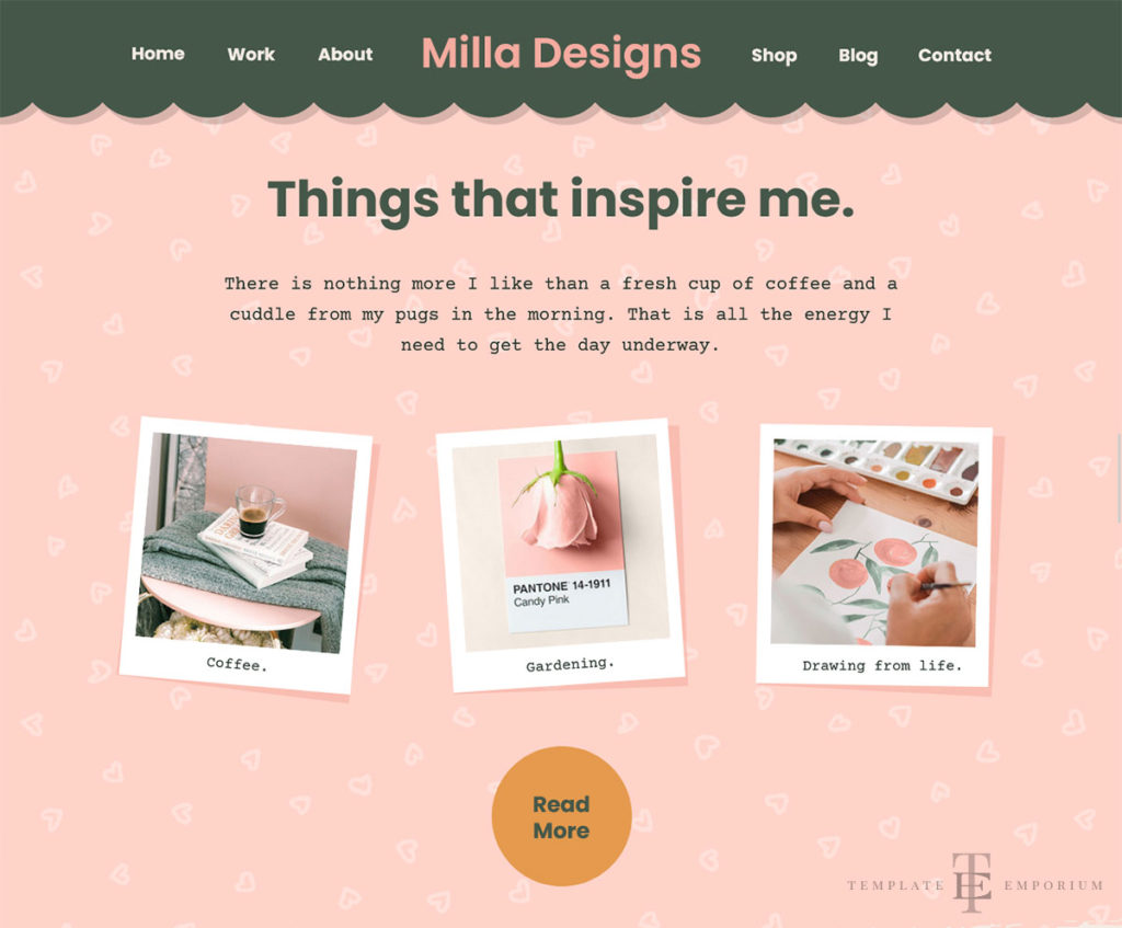 Milla multi-page  template - Inspiration - The Template Emporium