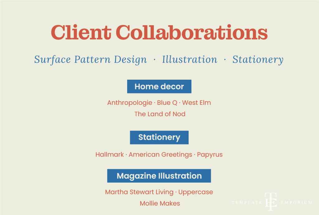 Pattern designer showit website template - client collaborations - The Template Emporium