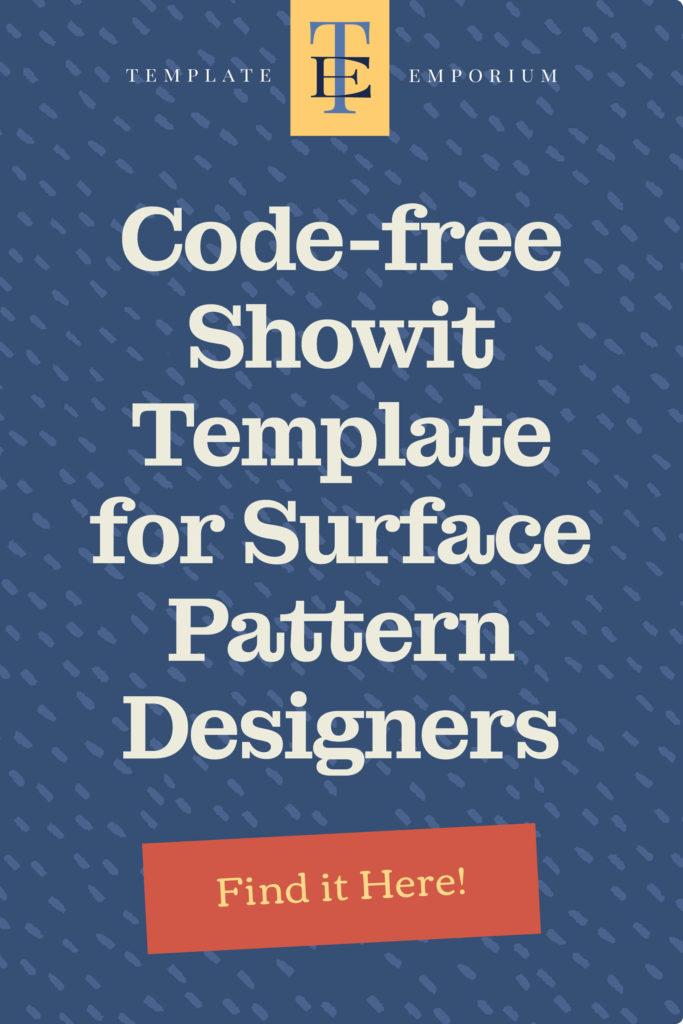 The One-Pager Showit Template for Surface Designers - The Template Emporium