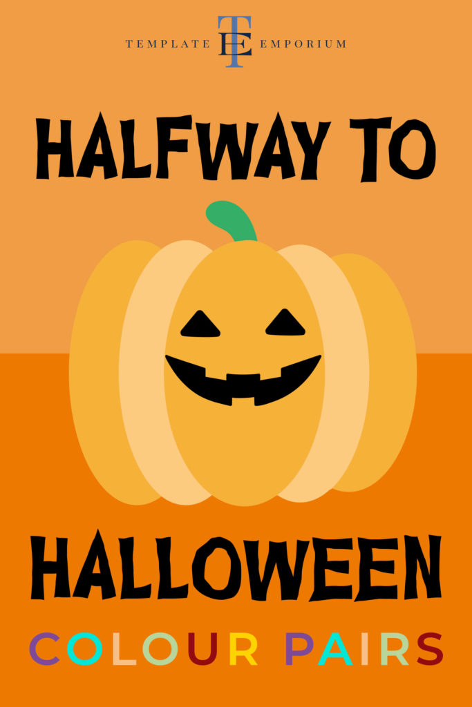 Halfway to Halloween Colour Pairs - The Template Emporium