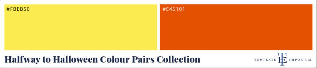 Halfway to Halloween Colour pairs 6 - The Template Emporium
