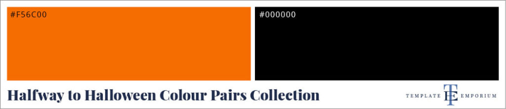 Halfway to Halloween Colour pairs 9 - The Template Emporium