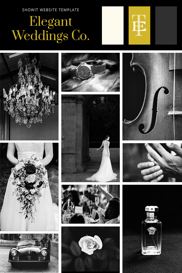 Elegant Wedding Co - Showit Website Template - The Template Emporium
