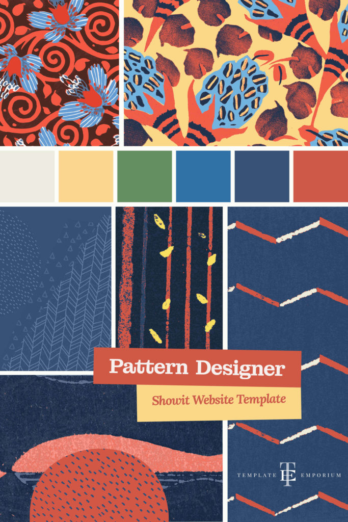 Pattern Designer Mood Board - The Template Emporium