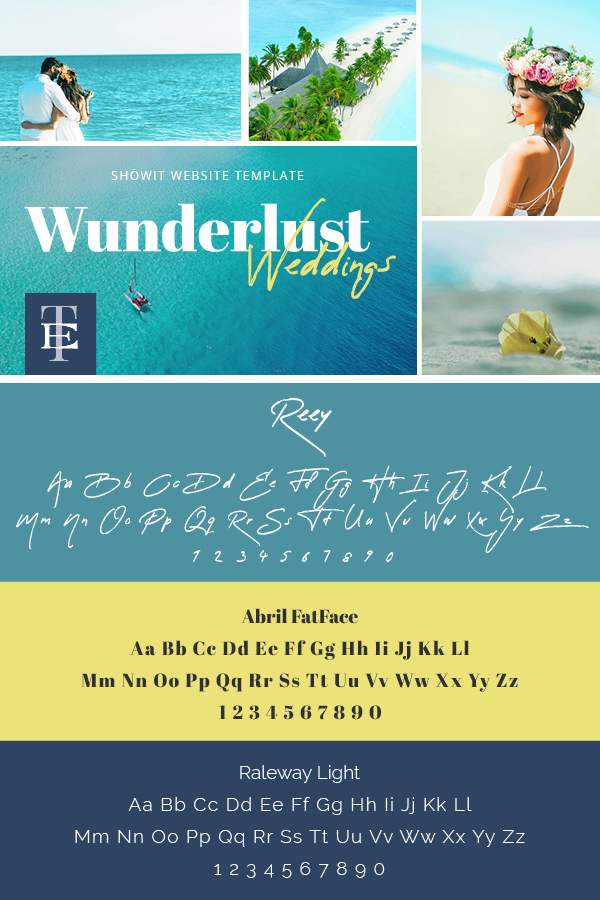 Wunderlust Weddings Showit Website Template - The Template Emporium