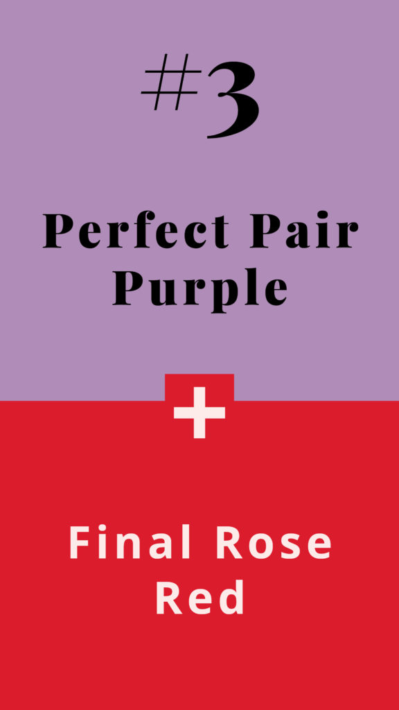 A year of holiday colour combinations - Perfect Pair Purple + Final Rose Red - The Template Emporium