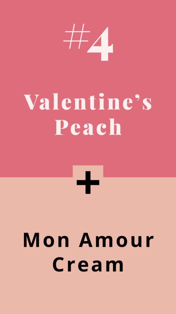 A year of holiday colour combinations - Valentine's Peach + Mon Amour Cream - The Template Emporium
