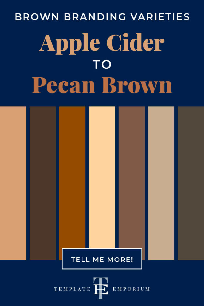 Brown branding varieties - The Template Emporium